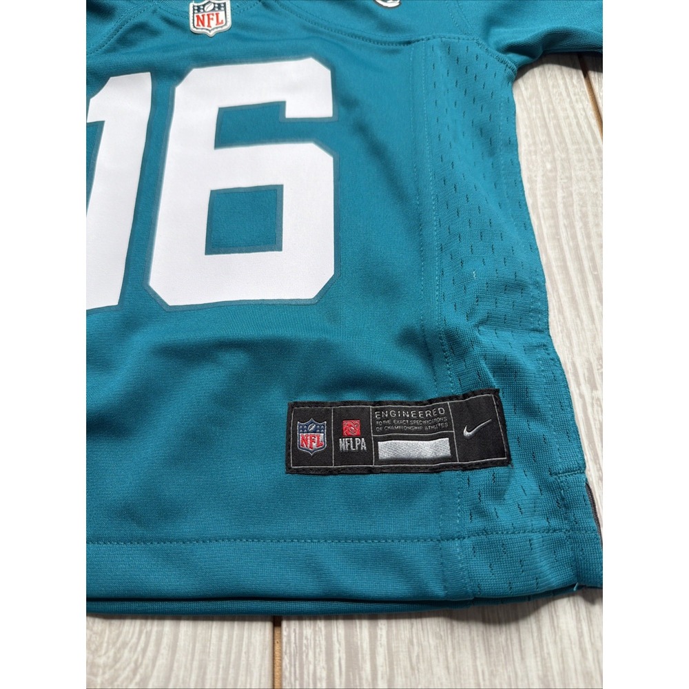 New Nike Toddler Kids Trevor Lawrence Jacksonville Jaguars Jersey Size 2T Teal - Picture 2 of 5